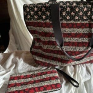 Coach Americana Tote and wristlet
